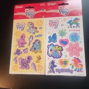 NEW My Little Pony 2 Sets Sandylion Sticker Pack 2003 Hasbro MLP Collectible